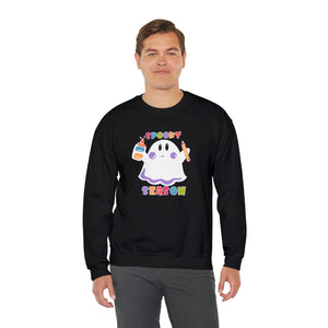 Spooky Art Teacher Season Unisex Heavy Blend™ Crewneck Sweatshirt