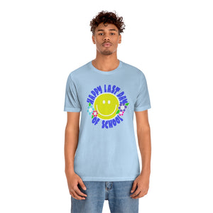 Happy Last Day of School Smilie! Unisex Jersey Short Sleeve Tee
