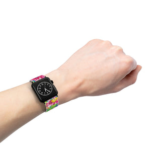 Pink Florals Watch Band for Apple Watch