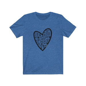 Camera Heart: Unisex Jersey Short Sleeve Tee