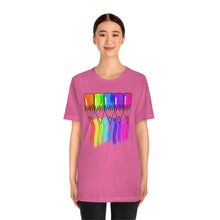 Load image into Gallery viewer, Rainbow Color Pencils: Unisex Jersey Short Sleeve Tee
