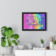 Load image into Gallery viewer, Create Everyday:Premium Framed Horizontal Poster
