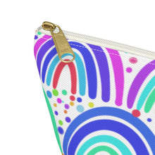 Load image into Gallery viewer, Rainbow Accessory Pouch w T-bottom
