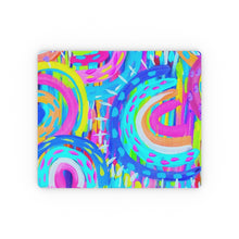 Load image into Gallery viewer, Blue Rainbows Rectangular Mouse Pad

