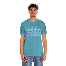 Load image into Gallery viewer, Blues HELLO Artists: Unisex Jersey Short Sleeve Tee
