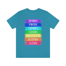 Load image into Gallery viewer, Colorful Painting: Unisex Jersey Short Sleeve Tee
