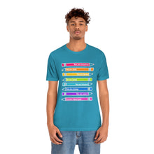 Load image into Gallery viewer, Mantra Pencils: Unisex Jersey Short Sleeve Tee
