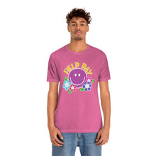 Load image into Gallery viewer, Field Day Smilie with Flowers! Unisex Jersey Short Sleeve Tee
