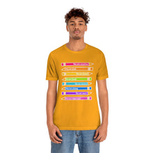 Load image into Gallery viewer, Mantra Pencils: Unisex Jersey Short Sleeve Tee
