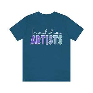 Blues HELLO Artists: Unisex Jersey Short Sleeve Tee