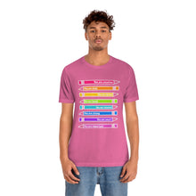 Load image into Gallery viewer, Mantra Pencils: Unisex Jersey Short Sleeve Tee
