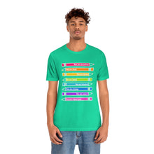 Load image into Gallery viewer, Mantra Pencils: Unisex Jersey Short Sleeve Tee
