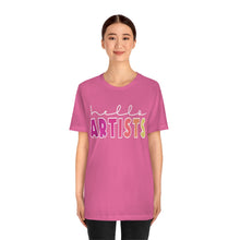 Load image into Gallery viewer, HELLO Artists: Unisex Jersey Short Sleeve Tee

