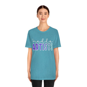 Blues HELLO Artists: Unisex Jersey Short Sleeve Tee