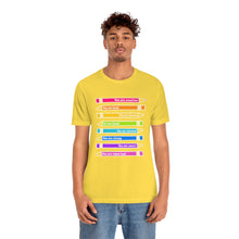 Load image into Gallery viewer, Mantra Pencils: Unisex Jersey Short Sleeve Tee
