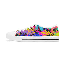 Load image into Gallery viewer, Black Abstract Women&#39;s Low Top Sneakers
