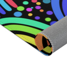 Load image into Gallery viewer, Black Rainbows Area Rugs
