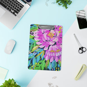 Pink Floral Painting Clipboard