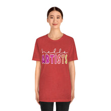 Load image into Gallery viewer, HELLO Artists: Unisex Jersey Short Sleeve Tee
