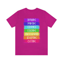 Load image into Gallery viewer, Colorful Painting: Unisex Jersey Short Sleeve Tee
