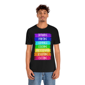 Colorful Painting: Unisex Jersey Short Sleeve Tee