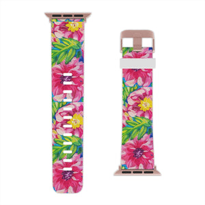 Pink Florals Watch Band for Apple Watch