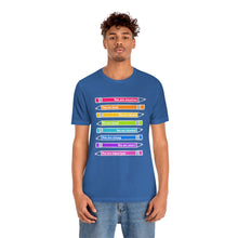 Load image into Gallery viewer, Mantra Pencils: Unisex Jersey Short Sleeve Tee
