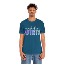 Load image into Gallery viewer, Blues HELLO Artists: Unisex Jersey Short Sleeve Tee
