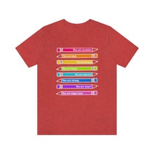 Load image into Gallery viewer, Mantra Pencils: Unisex Jersey Short Sleeve Tee
