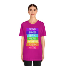 Load image into Gallery viewer, Colorful Painting: Unisex Jersey Short Sleeve Tee
