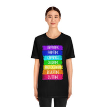 Load image into Gallery viewer, Colorful Painting: Unisex Jersey Short Sleeve Tee
