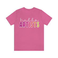 Load image into Gallery viewer, HELLO Artists: Unisex Jersey Short Sleeve Tee
