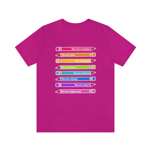 Mantra Pencils: Unisex Jersey Short Sleeve Tee
