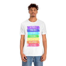 Load image into Gallery viewer, Colorful Painting: Unisex Jersey Short Sleeve Tee
