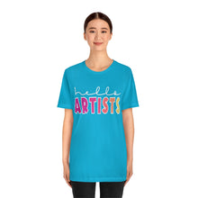 Load image into Gallery viewer, HELLO Artists: Unisex Jersey Short Sleeve Tee
