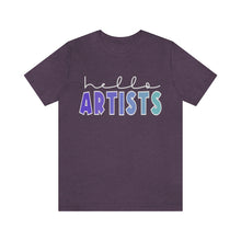 Load image into Gallery viewer, Blues HELLO Artists: Unisex Jersey Short Sleeve Tee
