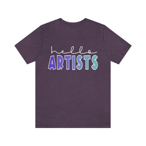 Blues HELLO Artists: Unisex Jersey Short Sleeve Tee