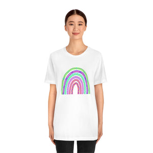 Neon Rainbow: Unisex Jersey Short Sleeve Tee