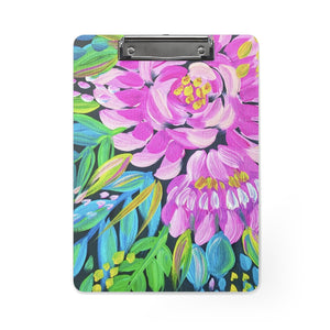 Pink Floral Painting Clipboard