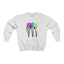 Load image into Gallery viewer, Colorful Paint Brushes: Unisex Heavy Blend™ Crewneck Sweatshirt

