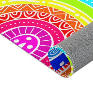 Neon Rainbow Area Rugs