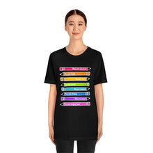 Load image into Gallery viewer, Mantra Pencils: Unisex Jersey Short Sleeve Tee

