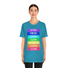Load image into Gallery viewer, Colorful Painting: Unisex Jersey Short Sleeve Tee
