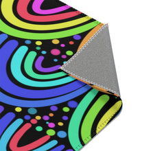 Load image into Gallery viewer, Black Rainbows Area Rugs
