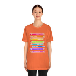 Mantra Pencils: Unisex Jersey Short Sleeve Tee