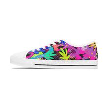 Load image into Gallery viewer, Black Abstract Women&#39;s Low Top Sneakers
