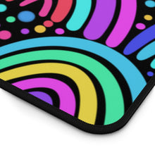 Load image into Gallery viewer, Black Rainbow Desk Mat
