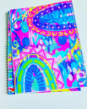 Load image into Gallery viewer, Bright Rainbow Spiral Notebook
