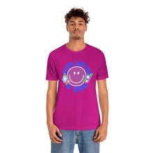 Load image into Gallery viewer, Happy Last Day of School Purple Smilie! Unisex Jersey Short Sleeve Tee
