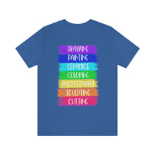 Load image into Gallery viewer, Colorful Painting: Unisex Jersey Short Sleeve Tee

